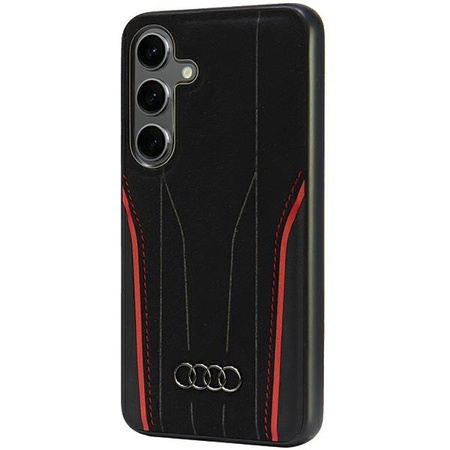 AUDI POKROWIEC ETUI CASE DO MAGSAFE DO SAMSUNG S24 GENUINE LEATHER HARDCASE