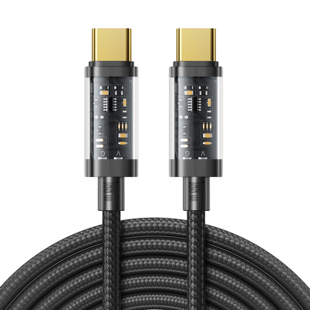 Joyroom kabel przewód USB Typ-C - USB Typ-C 100W 2m czarny (S-CC100A20)