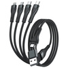 4SMARTS KABEL USB-C USB-A 4W1 1.2M DO TELEFONÓW TABLETÓW SZYBKIE ŁADOWANIE