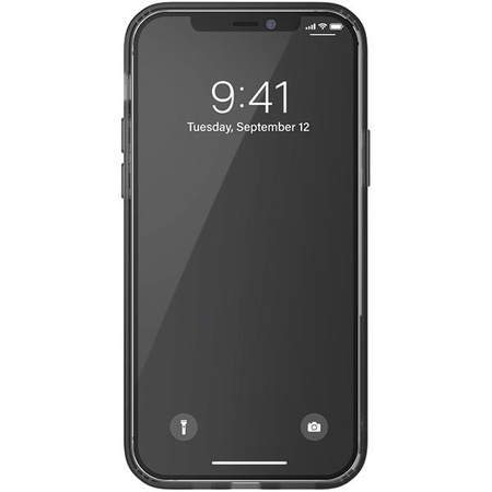 Etui Adidas OR Protective na iPhone 12 / iPhone 12 Pro Clear Case czarny przezroczysty/smokey black 42385