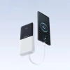 Powerbank Baseus Lipow 10000mAh 22,5W z dwoma wbudowanymi kablami (z kablem Baseus Simple USB-A - USB-C 3A 20cm) - biały
