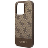 Guess GUHCP14LG4GLBR iPhone 14 Pro 6,1" brązowy/brown hard case 4G Stripe Collection