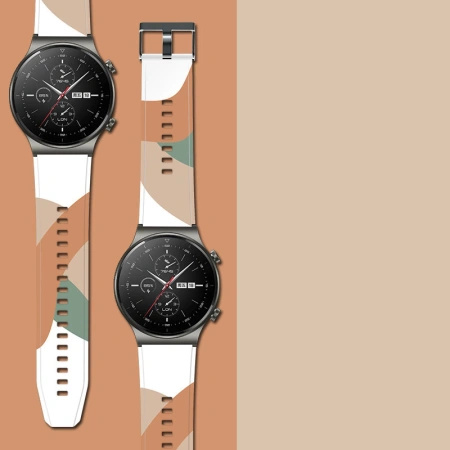 STRAP MORO PASEK DO HUAWEI WATCH GT2 PRO OPASKA SILIKONOWA ZEGAREK WZÓR 4