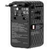 Verbatim Adapter podróżny EU/UK/US GaN   1xUSB-C/1xUSB-A/2xUSB-C PD 70W czarny 30186