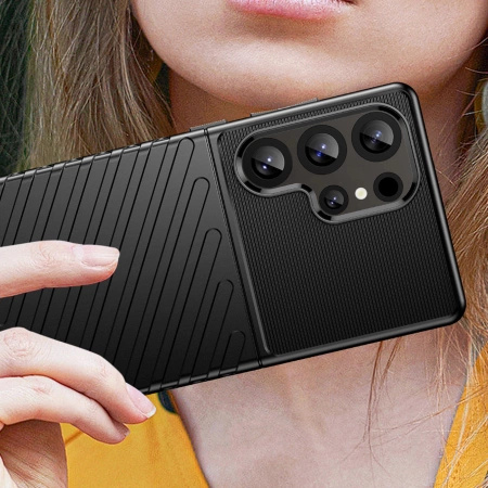 HURTEL ETUI CASE POKROWIEC SILIKONOWY DO SAMSUNG GALAXY S25 ULTRA PANCERNY