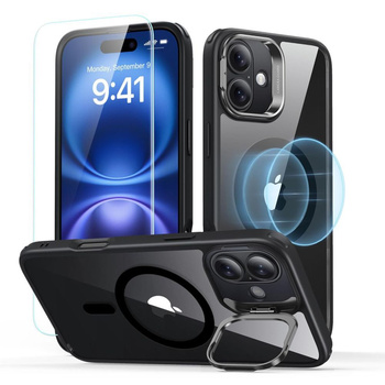 ESR ETUI CASE POKROWIEC HYBRYDOWY DO IPHONE 16 DO MAGSAFE KICKSTAND GLASS