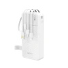 DUDAO POWERBANK K11 PRO 20000MAH Z WBUDEDNYMI KABLAMI DO TELEFONÓW IPHONE