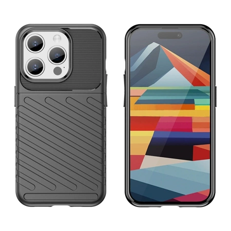 HURTEL PANCERNE ETUI DO IPHONE 15 PRO THUNDER CASE WZMOCNIONE WYTRZYMAŁE