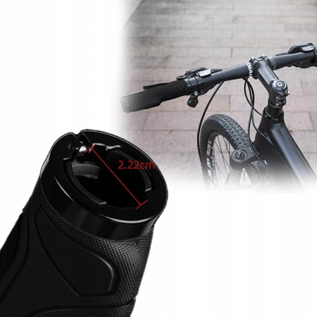 Gripy rowerowe Rockbros BT1802BK - czarne