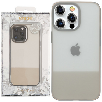Kingxbar Plain Series etui pokrowiec do iPhone 13 Pro silikonowa obudowa szary