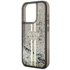 Etui Guess Liquid Glitter Gold Stripes na iPhone 15 Pro Max - czarne