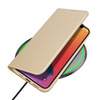 DUX DUCIS Skin Pro kabura etui pokrowiec z klapką iPhone 12 Pro Max złoty