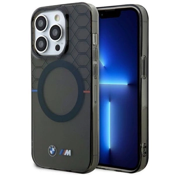 Etui BMW Pattern MagSafe na iPhone 13 Pro Max - szare