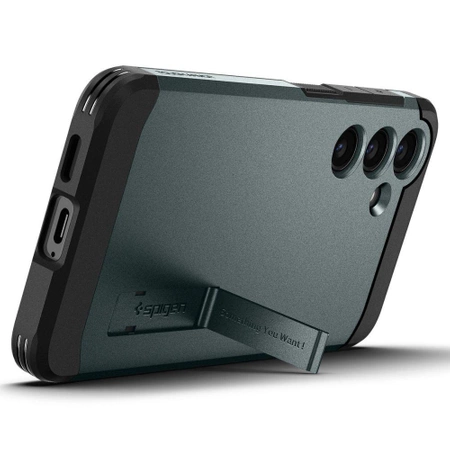 Etui Spigen Tough Armor na Samsung Galaxy S24+ - ciemnozielone