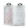 KARL LAGERFELD ETUI DO IPHONE 14 PRO MAX 6,7 DIAGONAL QUILTED SCRIPT RÓŻOWE