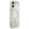 GUESS ETUI RESIN BOTTOM GLITTER MAGSAFE DO IPHONE 17 Z BŁYSZCZĄCĄ POWŁOKĄ