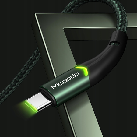 MCDODO KABEL USB-C SZYBKIE ŁADOWANIE DO SAMSUNG ŁADOWARKA USB TYP C LED 1M