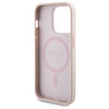Zestaw Guess GUBPM5P15L4GEMGP iPhone15 Pro 6.1 hardcase + Powerbank 5000mAh MagSafe różowy/pink 4G Metal Logo