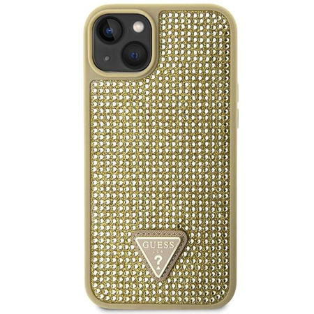 Etui Guess GUHCP14MHDGTPD na iPhone 14 Plus 6.7" - złote Rhinestone Triangle
