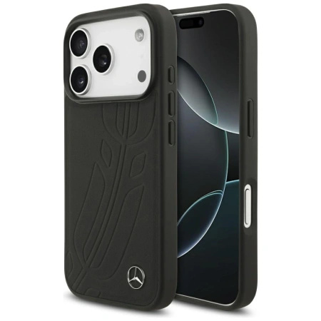 MERCEDES ETUI DO IPHONE 17 PRO LEATHER LARGE LAUREL LEAVE MAGSAFE