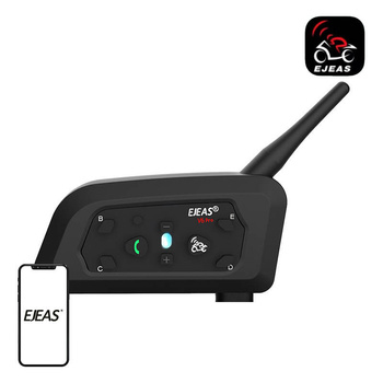 EJEAS INTERKOM V6PRO+ DO MOTOCYKLI DO GRUPY JAZDY KOMUNIKACJA WIDEO I AUDIO