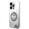 Etui Karl Lagerfeld KLHCP14LLCRSGRS na iPhone 14 Pro - srebrne Liquid Glitter RSG