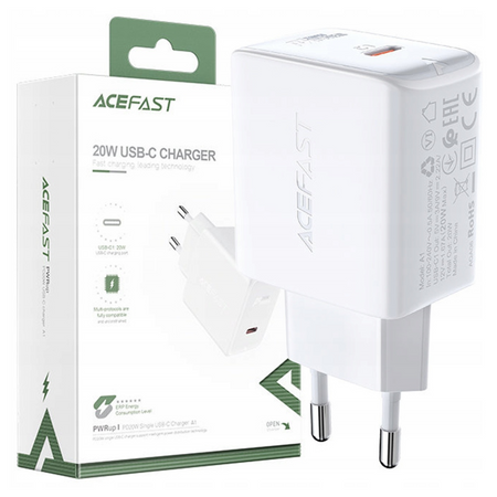 ACEFAST ŁADOWARKA DO TELEFONÓW USB C 20W Z POWER DELIVERY SZYBKIE ŁADOWANIE