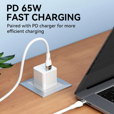 WOZINSKY KABEL USB-C USB-C PD 65W DO MACBOOK AIR PRO 2M SZYBKIE ŁADOWANIE