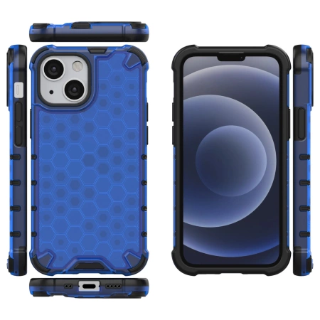HURTEL ETUI PANCERNE HONEYCOMB Z ŻELOWĄ RAMKĄ DO IPHONE 13 MINI OCHRONA