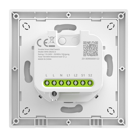 Przełącznik ścienny SONOFF MINI-ZB2GS-E ZigBee 2-kanałowy