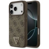 GUESS ETUI LEATHER 4G TRIANGLE STRASS MAGSAFE DO IPHONE 17 PRO POKROWIEC