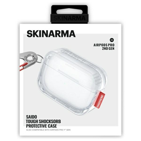 SKINARMA ETUI DO AIRPODS PRO 2 POKROWIEC SAIDO PRZEZROCZYSTY WYSOKA OCHRONA