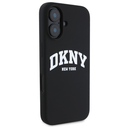 DKNY ETUI DO IPHONE 16 6.1 DO MAGSAFE HARDCASE SILIKONOWE Z LOGO BIAŁE