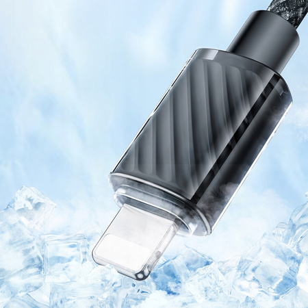 MCDODO ŁADOWARKA KABEL USB LIGHTNING DO IPHONE 11 12 13 14 PRO 1M CZARNY
