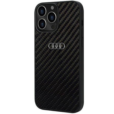 Etui Audi Carbon Fiber na iPhone 13 Pro Max 6.7" - czarne AU-TPUPCIP13PM-R8/D2-BK