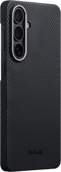 Pitaka Edge Case, Black/Grey Twill (Aaron Button) - Samsung Galaxy S26+