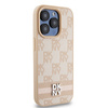 DKNY HARDCASE POKROWIEC DO IPHONE 15 PRO Z PASKAMI LEATHER CHECKERED MONO