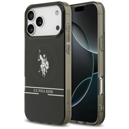 U.S. POLO ASSN. ETUI DH AND BOTTOM STRIPE LOGO DO MAGSAFE IPHONE 17 PRO