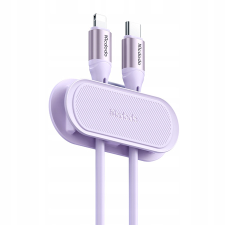 Organiser for cables, wires, for desk, holder, for glue, pink, McDodo