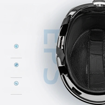 Kask narciarski Qunature 10130003002 z nausznikami snowboard rozmiar M - biały