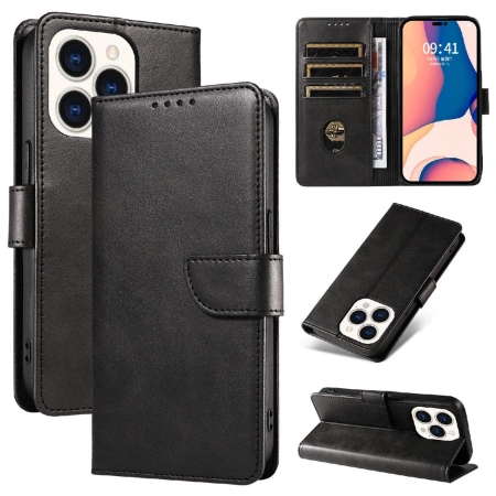 HURTEL ETUI LEATHER BOOK CASE DO IPHONE 16 PRO MAX POKROWIEC SKÓRZANY