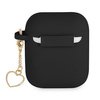 Guess GUA2LSCHSK AirPods cover czarny/black Silicone Charm Heart Collection