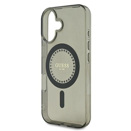 GUESS ETUI DO IPHONE 16 6.1 Z DO MAGSAFE I HARDCASE Z KAMIENIAMI IML