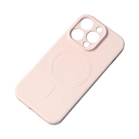 Silikonowe magnetyczne etui iPhone 13 Pro Max Silicone Case Magsafe - różowe