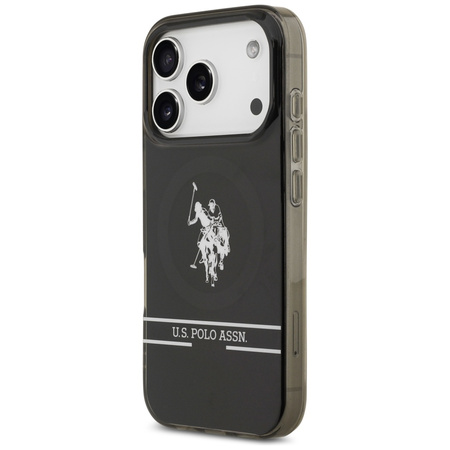 U.S. POLO ASSN. ETUI DH AND BOTTOM STRIPE LOGO DO MAGSAFE IPHONE 17 PRO