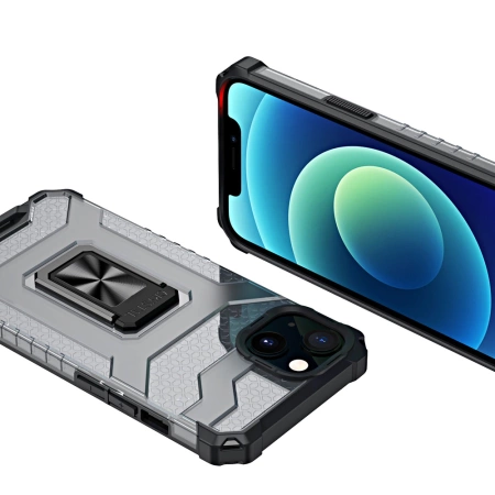 HURTEL PANCERNE ETUI CRYSTAL RING DO IPHONE 12 MINI Z MAGNETYCZNYM UCHWYTEM