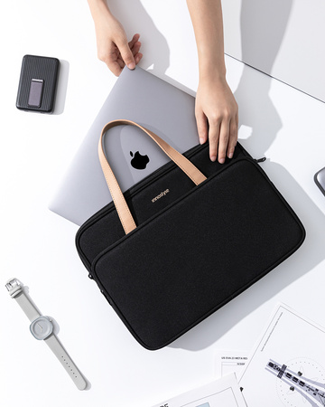 INNOSTYLE DAMSKA TORBA NA LAPTOPA 14" WODOODPORNA OMNIPROTECT PRO BEŻOWA