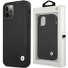 Etui BMW BMHCP12SRCDPK iPhone 12 mini 5,4" czarny/black hardcase Leather Deboss