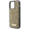 Etui Guess Rhinestone Metal Logo na iPhone 15 Pro - żółte