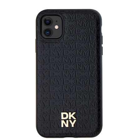 DKNY ETUI DO IPHONE 11 Xr 6.1 HARDCASE SKÓRZANE Z LOGO I MONOGRAM